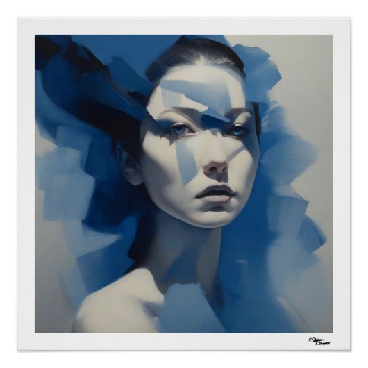 Poster Femme bleue (Devant)
