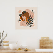 Poster Femme Boho Étoiles (Cuisine)