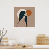 Poster Femme Boho Soleil (Cuisine)