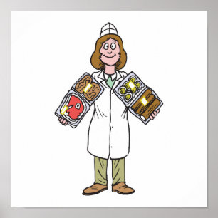 Poster femme boucher