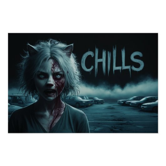 Poster Femme Chat 04 (Devant)