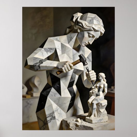 Poster Femme, Crée-Toi – Autoportrait Construit (Devant)