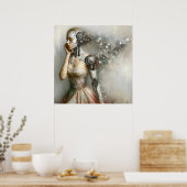 Poster Femme Cyborg Femme Ai Art (Cuisine)