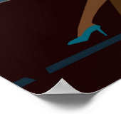 Poster Femme d'affaires Fumer le cigare (Coin)