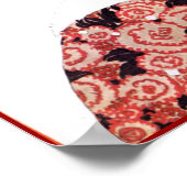 POSTER FEMME DANS LA NEIGE, MODE DE BEAUTÉ HIVER (Coin)