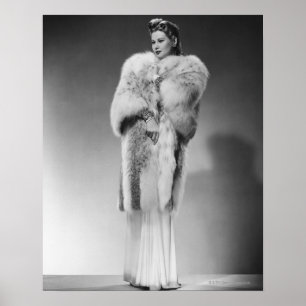 Poster Femme dans la robe de soirée 2