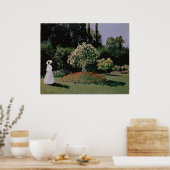 Poster Femme dans le jardin. Sainte-Adress (Cuisine)