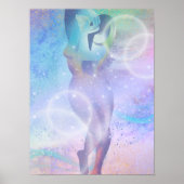 Poster Femme dans Rainbows (Devant)