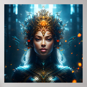 Poster Femme d'art magique Imaginaire