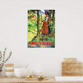 Poster Femme d'Aspzell, Suisse (Cuisine)