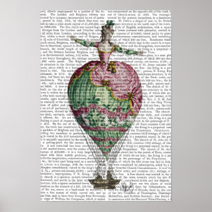 Poster Femme de ballon à air chaud