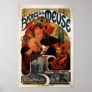 Poster Femme de bière