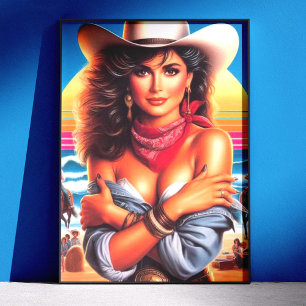 Poster Femme de campagne des années 80