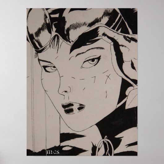 Poster Femme de chat (Devant)