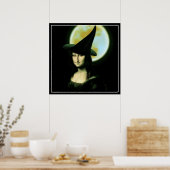 Poster Femme de cuisine Mona Lisa Halloween (Cuisine)