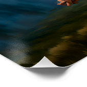 Poster Femme de guitare torsadée (Coin)