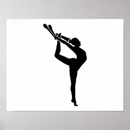 Poster Femme de gymnastique (Devant)