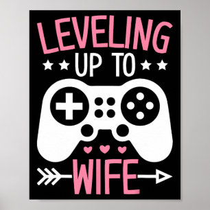 Poster Femme de joueur Maman passant au niveau supérieur
