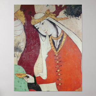 Poster Femme de la Cour de Shah Abbas I, 1585-1627