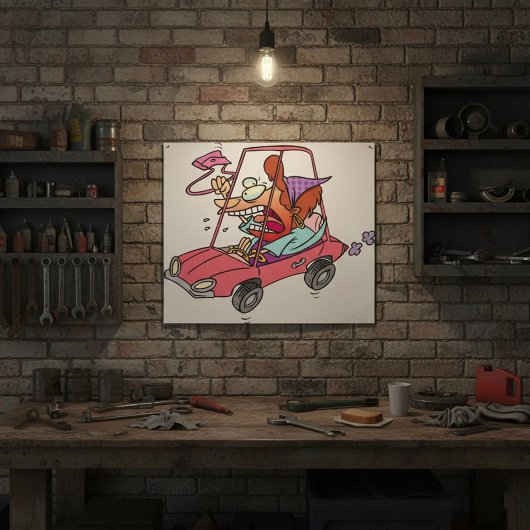 Poster Femme de la rue de dessin