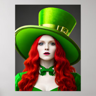 Poster Femme de la Saint-Patricks