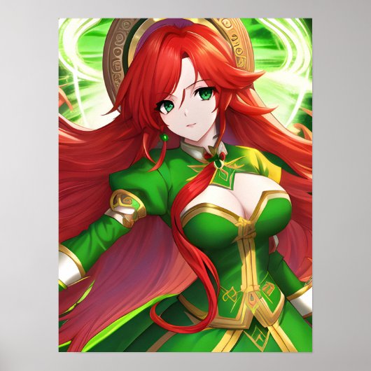 Poster Femme de l'Anime de la Saint-Patricks Day (Devant)