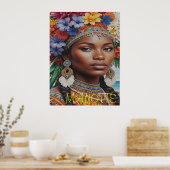 POSTER FEMME DE MAYOTTE (Cuisine)