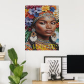 POSTER FEMME DE MAYOTTE (Bureau à domicile)