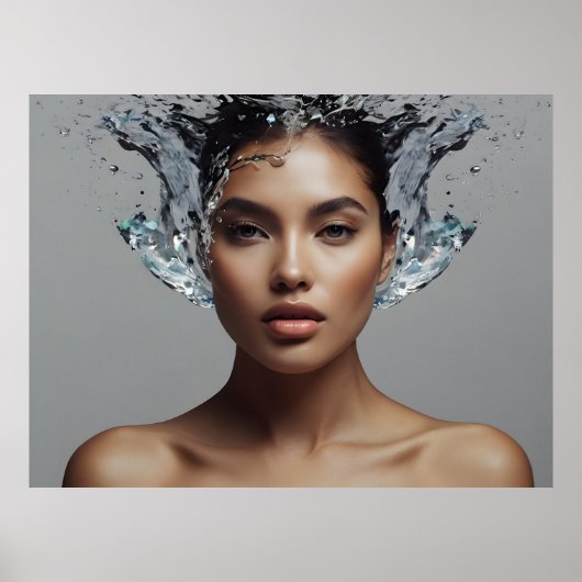 Poster Femme de mode art (Devant)