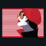 Poster Femme de mode dans style pop art.<br><div class="desc">Femme de mode dans style pop art.</div>