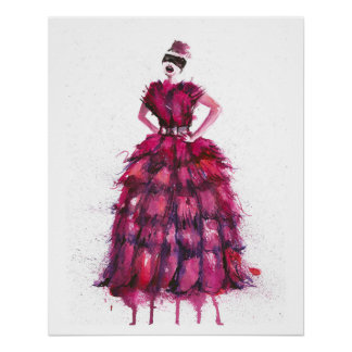 Poster Femme de mode Vogue