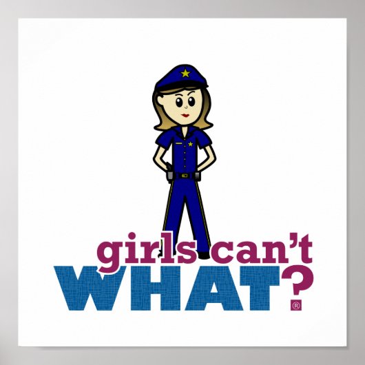 Poster Femme de police (Devant)