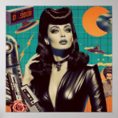 Poster Femme de Retrowave Goth (Devant)