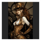 Poster Femme de Steampunk (Devant)