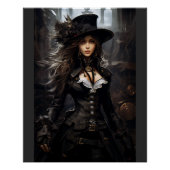 Poster Femme de Steampunk (Devant)