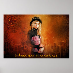 Poster Femme de Steampunk