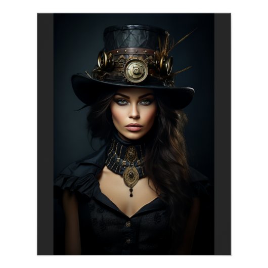 Poster Femme de Steampunk (Devant)