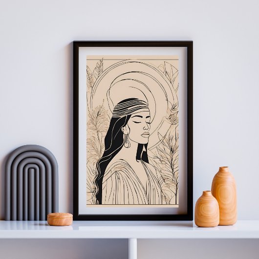 Poster Femme Déesse Féminine