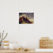 Poster Femme devant un chalet (Cuisine)