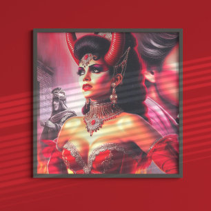 Poster Femme Diabolique Vintage