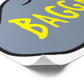 Poster Femme drôle transportant des bagages émotionnels (Coin)