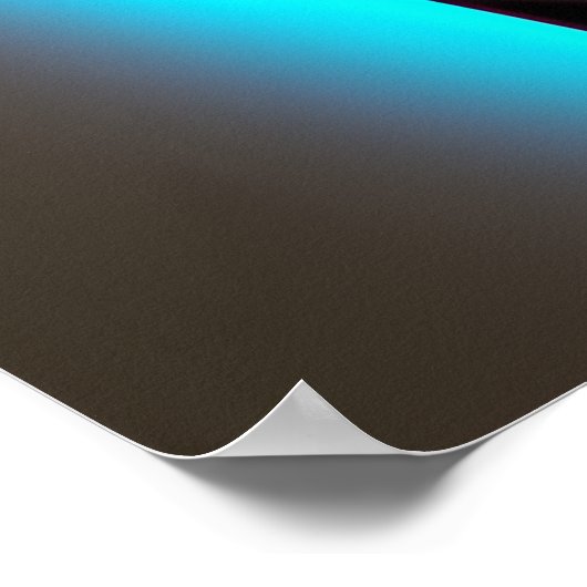 Poster Femme dystopique avec Rainbow Mohawk Ai Art (Coin)