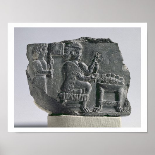 Poster Femme élamite filant, période néoélamite, c.700- (Devant)