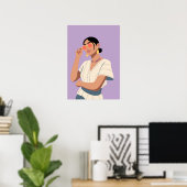 Poster Femme élégante (Bureau à domicile)