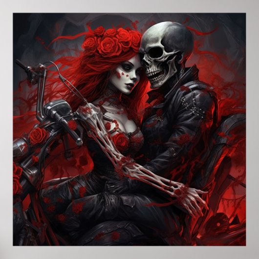 Poster Femme Élégante de la Route (Devant)