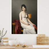 Poster Femme en blanc (Cuisine)