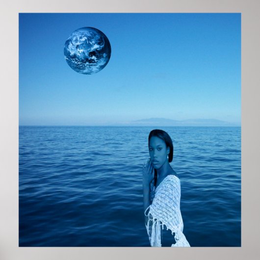 Poster Femme en bleu (Devant)