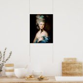 Poster Femme en bleu par Thomas Gainsborough (Cuisine)