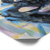 Poster Femme en chaise Lecture peinture (Coin)