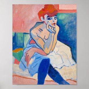 Poster Femme en chemise Andre Derain